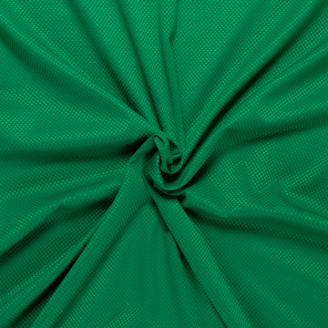 groen stretch pique katoen blend Italiaans import