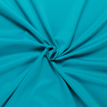 turquoise stretch pique katoen blend Italiaans import