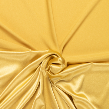 geel stretch crepe reversible satijn Italiaans import