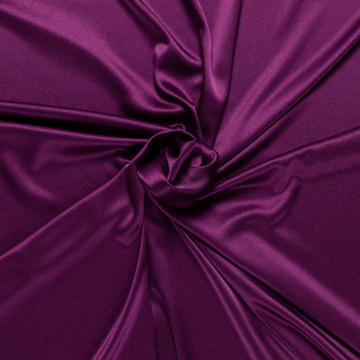 aubergine paars stretch crepe reversible satijn Italiaans import