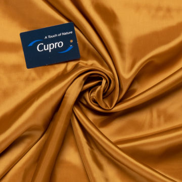 okergeel cupro voering