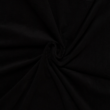 zwart 6W corduroy met stretch