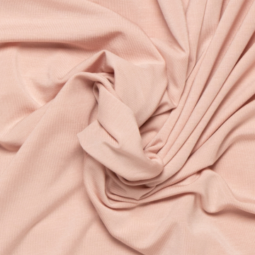 roze stretch tricot van bamboe