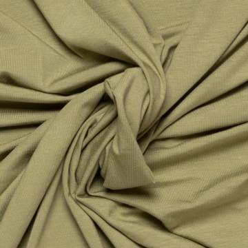 lindegroen stretch tricot van bamboe