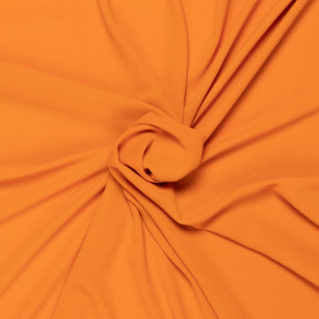 oranje bubble chiffon crepe met stretch
