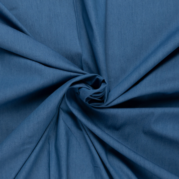 licht blauw chambray denim met stretch