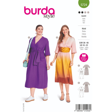 jurk (maat 36-48) Burda 5724