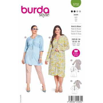 tuniek en blouse (maat 46-56) Burda 5732