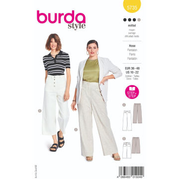 broek (maat 36-48) Burda 5735