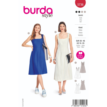 zomerjurk (maat 36-46) Burda 5736