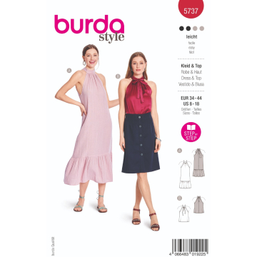 zomerjurk en top (maat 34-44) Burda 5737