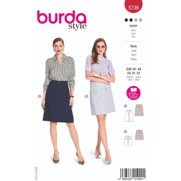 rok (maat 36-48) Burda 5739