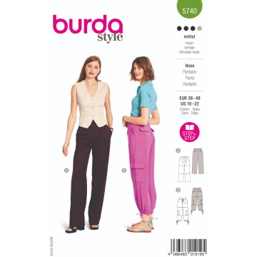 broek (maat 36-48) Burda 5740