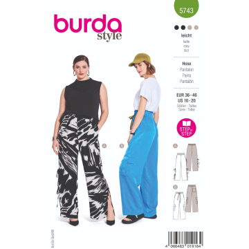 broek (maat 36-46) Burda 5743