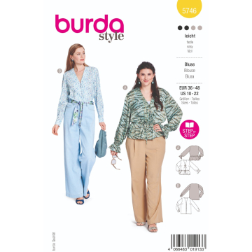 blouse (maat 36-48) Burda 5746