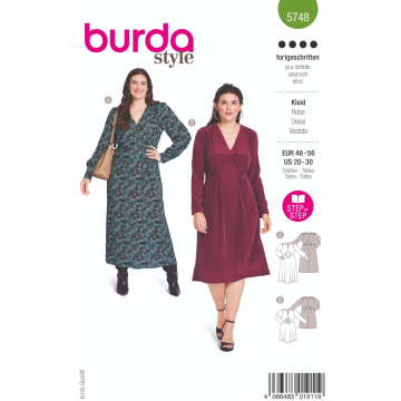 jurk (maat 46-56) Burda 5748