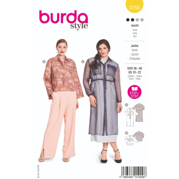 jas (maat 36-48) Burda 5750