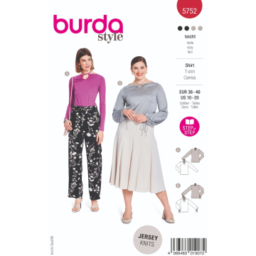 shirt (maat 36-46) Burda 5752