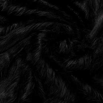 zwart grijs melange fancy fur imitatiebont 