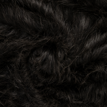 zwart grijs melee fancy fur imitatiebont 