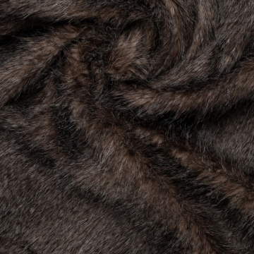 donkerbruin grijs melange fancy fur imitatiebont 