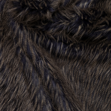 blauw zwart beige fancy fur imitatiebont 
