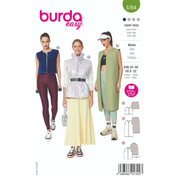 vest (maat 34-48) Burda 5764