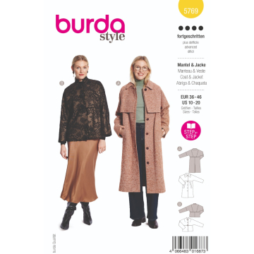 jasje en mantel (maat 36-46) Burda 5769
