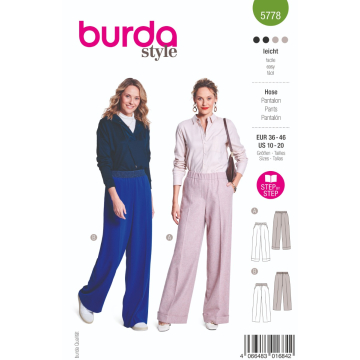 broek (maat 36-46) Burda 5778