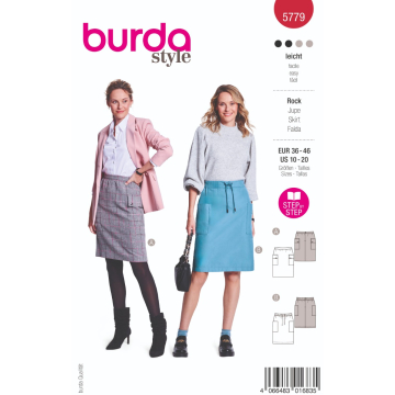 rok (maat 36-46) Burda 5779