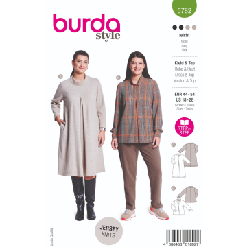 jurk en tuniek (maat 44-54) Burda 5782