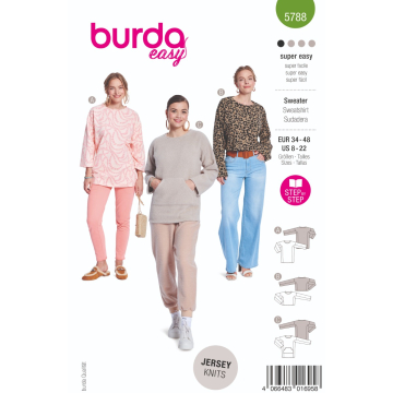sweater (maat 34-48) Burda 5788