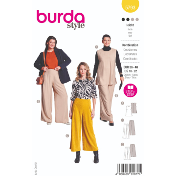 culotte en top (maat 36-48) Burda 5793