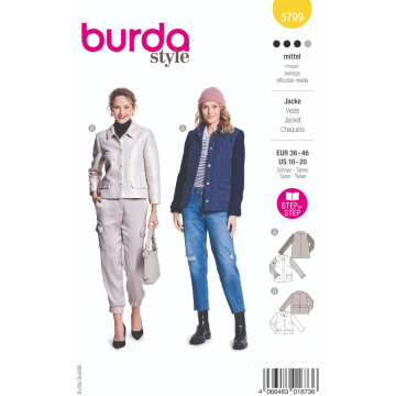 jasje (maat 36-46) Burda 5799