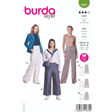 broek (maat 36-46) Burda 5801