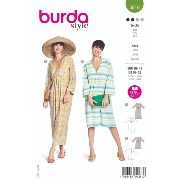 jurk (maat 36-48) Burda 5816