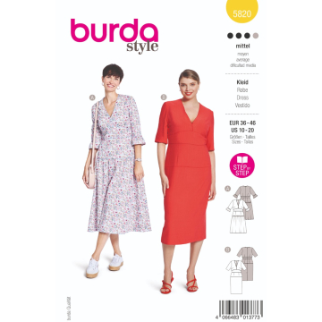 zomerjurk (maat 36-46) Burda 5820