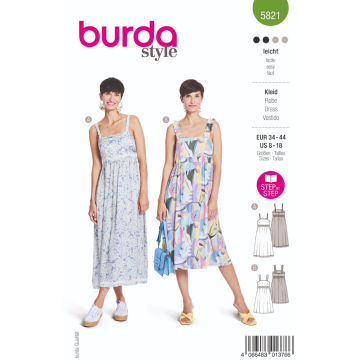 zomerjurk (maat 34-44) Burda 5821