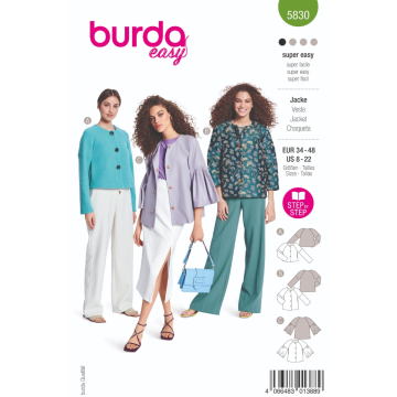 jasje (maat 34-48) Burda 5830