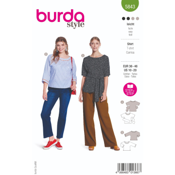 shirt (maat 36-46) Burda 5843