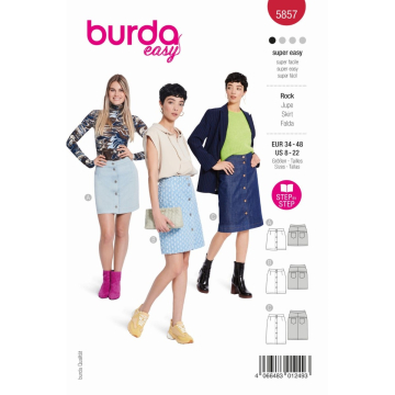 rok (maat 34-48) Burda 5857