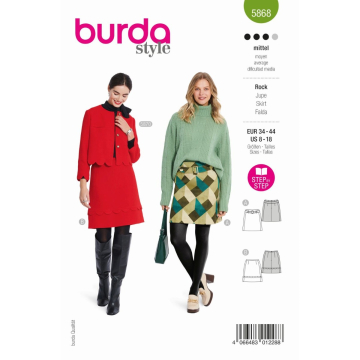 rok (maat 34-44) Burda 5868