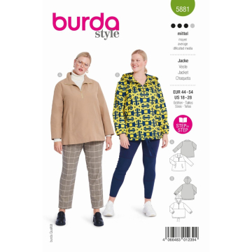 jasje (maat 44-54) Burda 5881