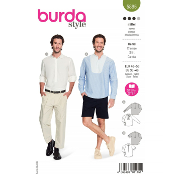 overhemd (maat 46-56) Burda 5895