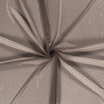 taupe grijs tule met stip