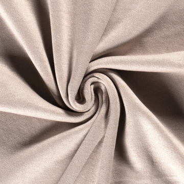beige angora jersey met stretch