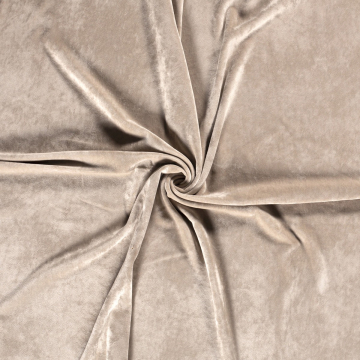 beige velours double face jersey