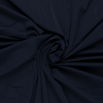 donkerblauw crepe travel stof