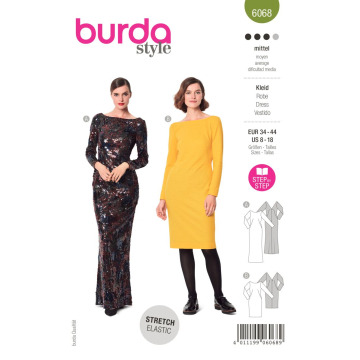 jurk (34-44) Burda 6068