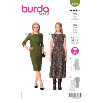 jurk (maat 34-44) Burda 6083
